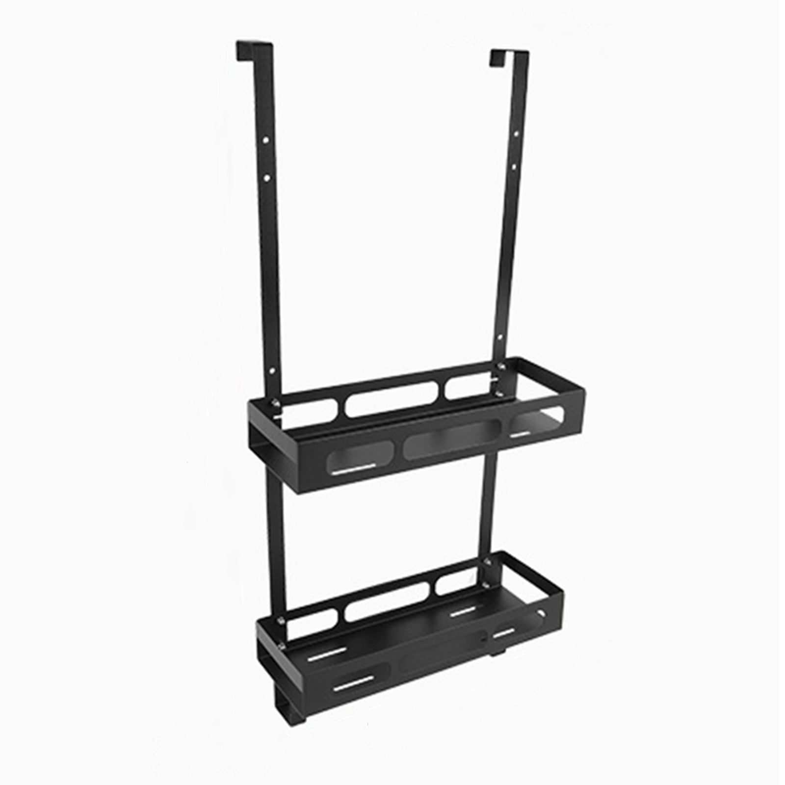 Bathroom Door Hanging Basket Space Saving Carbon Steel Organizer Shelf, Style A / Double Layer Bathroom Door Hanging Basket Space Saving Carbon Steel Organizer Shelf, Style A / Double Layer